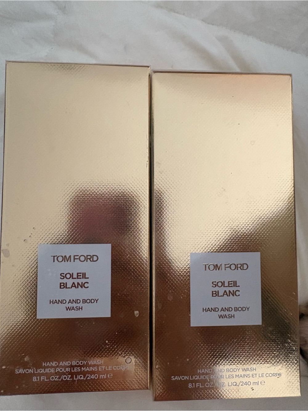 NEW Tom Ford Soleil Blanc Hand and Body Wash - Gold